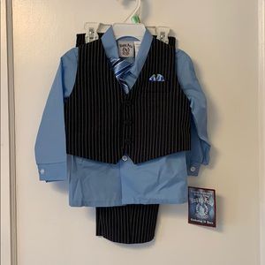 KIDS-Happy Fellas 3pc pin stripe suit for toddlers